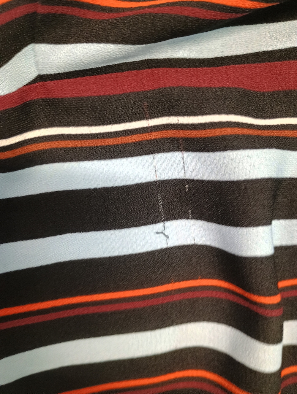 Halogen Women's Striped Spaghetti Strap Cami Top - Black, Light Blue & Rust - Picture 4 of 8